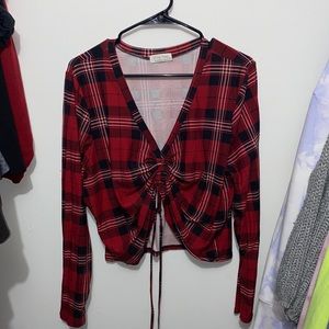Red and Black Plaid Long Sleeve